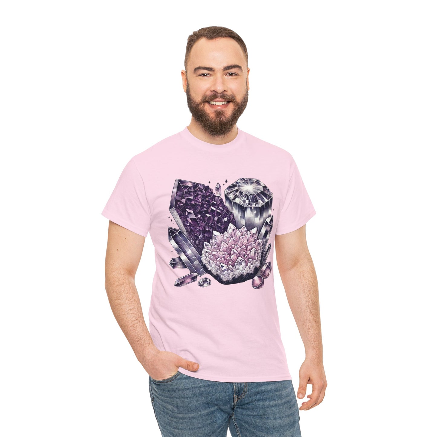 Enchanted crystals T-shirt, Crystals, crystal t-shirt, crystal healing, Unisex Heavy Cotton Tee