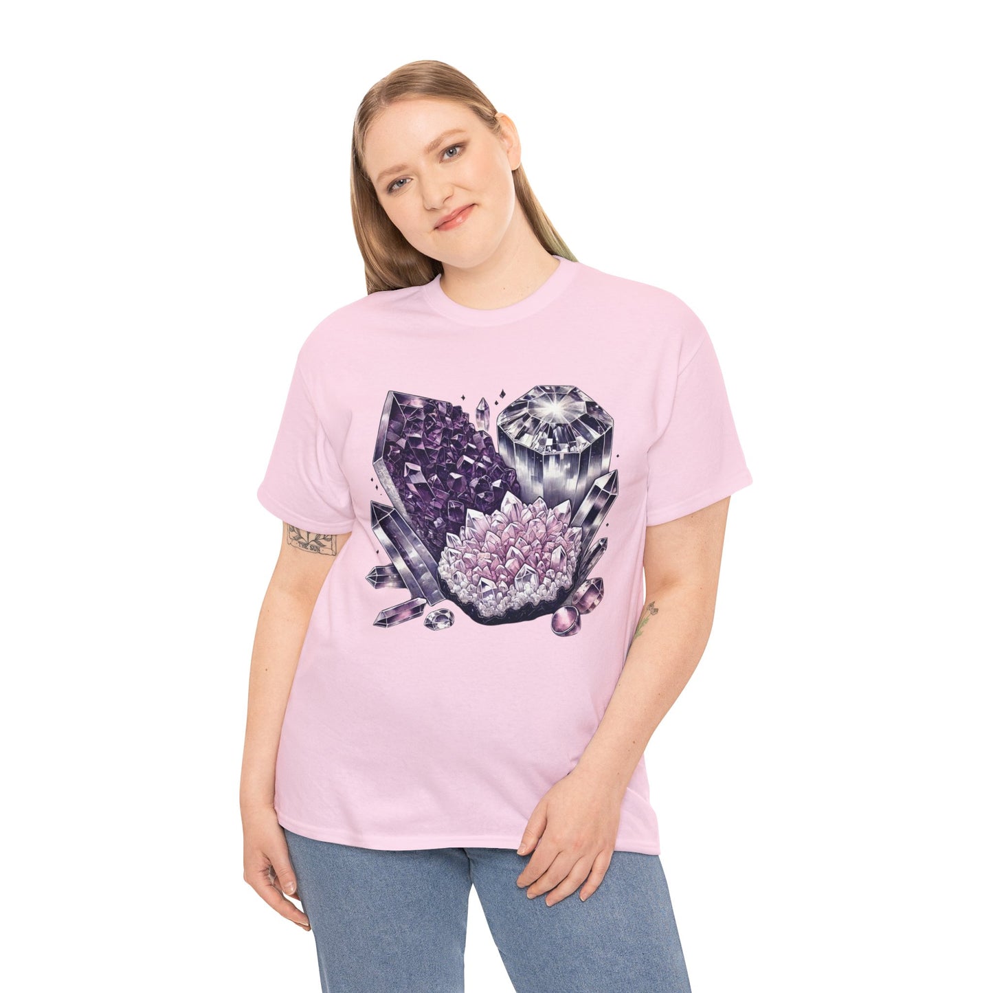 Enchanted crystals T-shirt, Crystals, crystal t-shirt, crystal healing, Unisex Heavy Cotton Tee