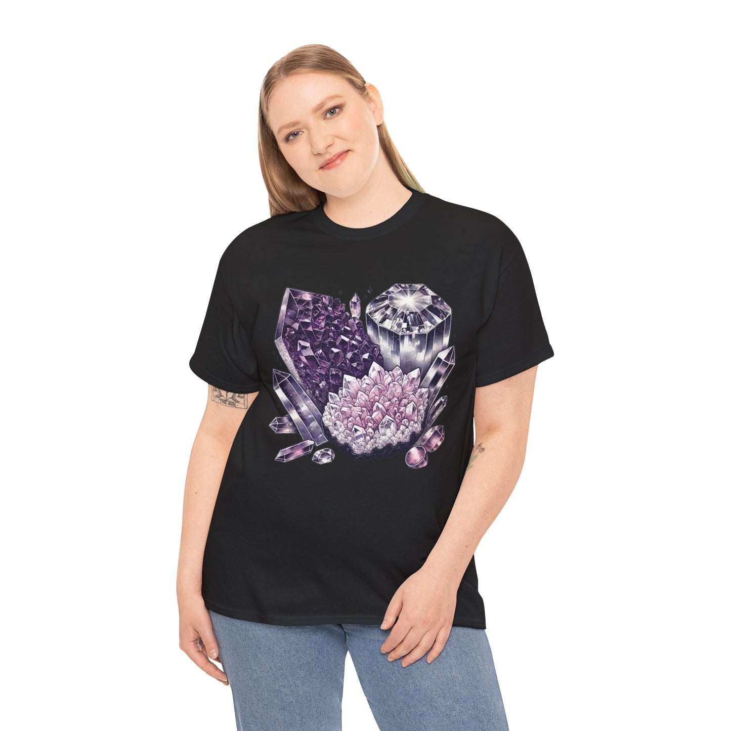 Enchanted crystals T-shirt, Crystals, crystal t-shirt, crystal healing, Unisex Heavy Cotton Tee