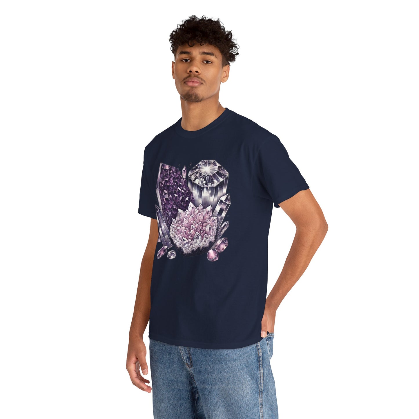 Enchanted crystals T-shirt, Crystals, crystal t-shirt, crystal healing, Unisex Heavy Cotton Tee