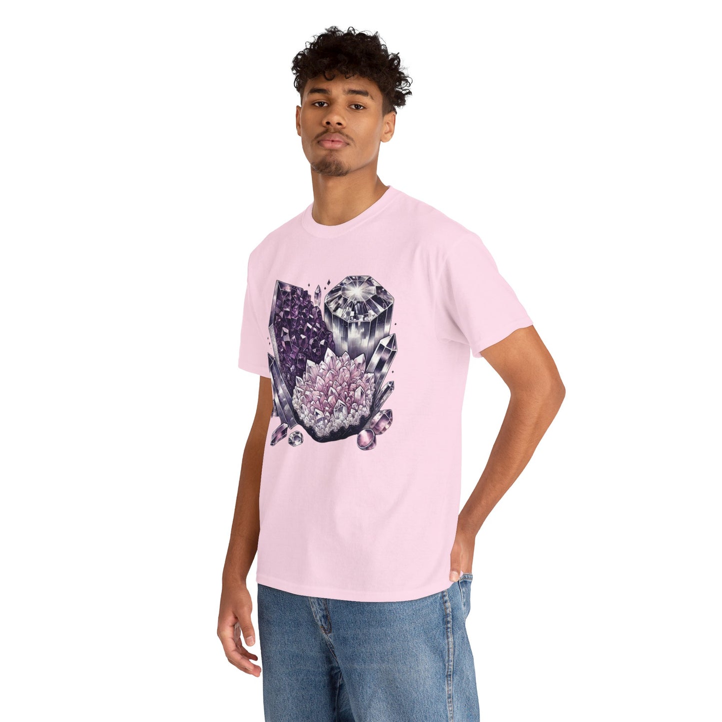 Enchanted crystals T-shirt, Crystals, crystal t-shirt, crystal healing, Unisex Heavy Cotton Tee