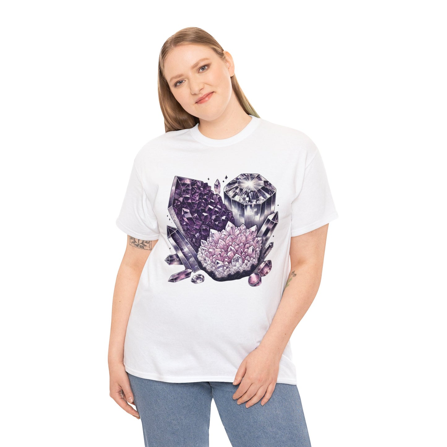 Enchanted crystals T-shirt, Crystals, crystal t-shirt, crystal healing, Unisex Heavy Cotton Tee