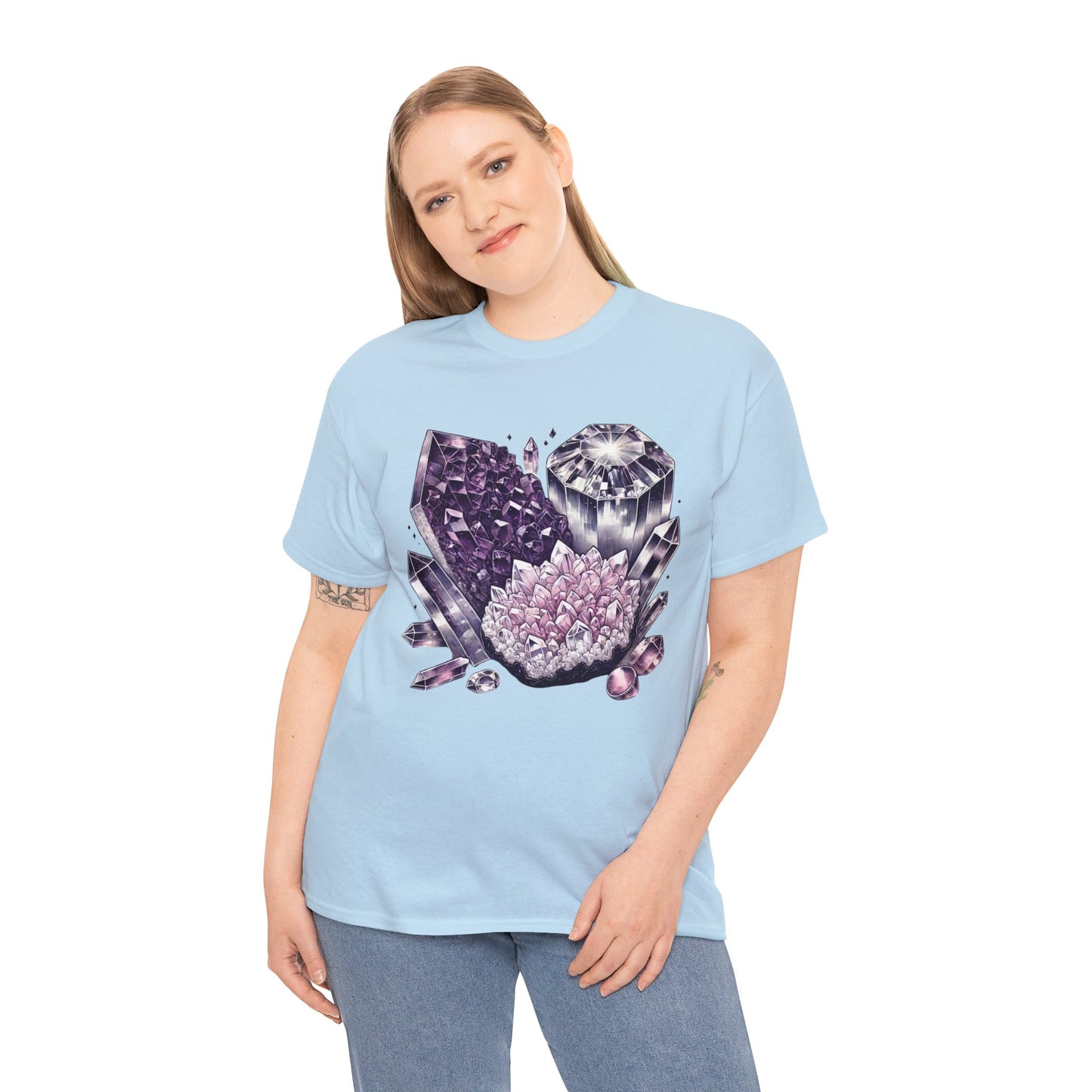 Enchanted crystals T-shirt, Crystals, crystal t-shirt, crystal healing, Unisex Heavy Cotton Tee