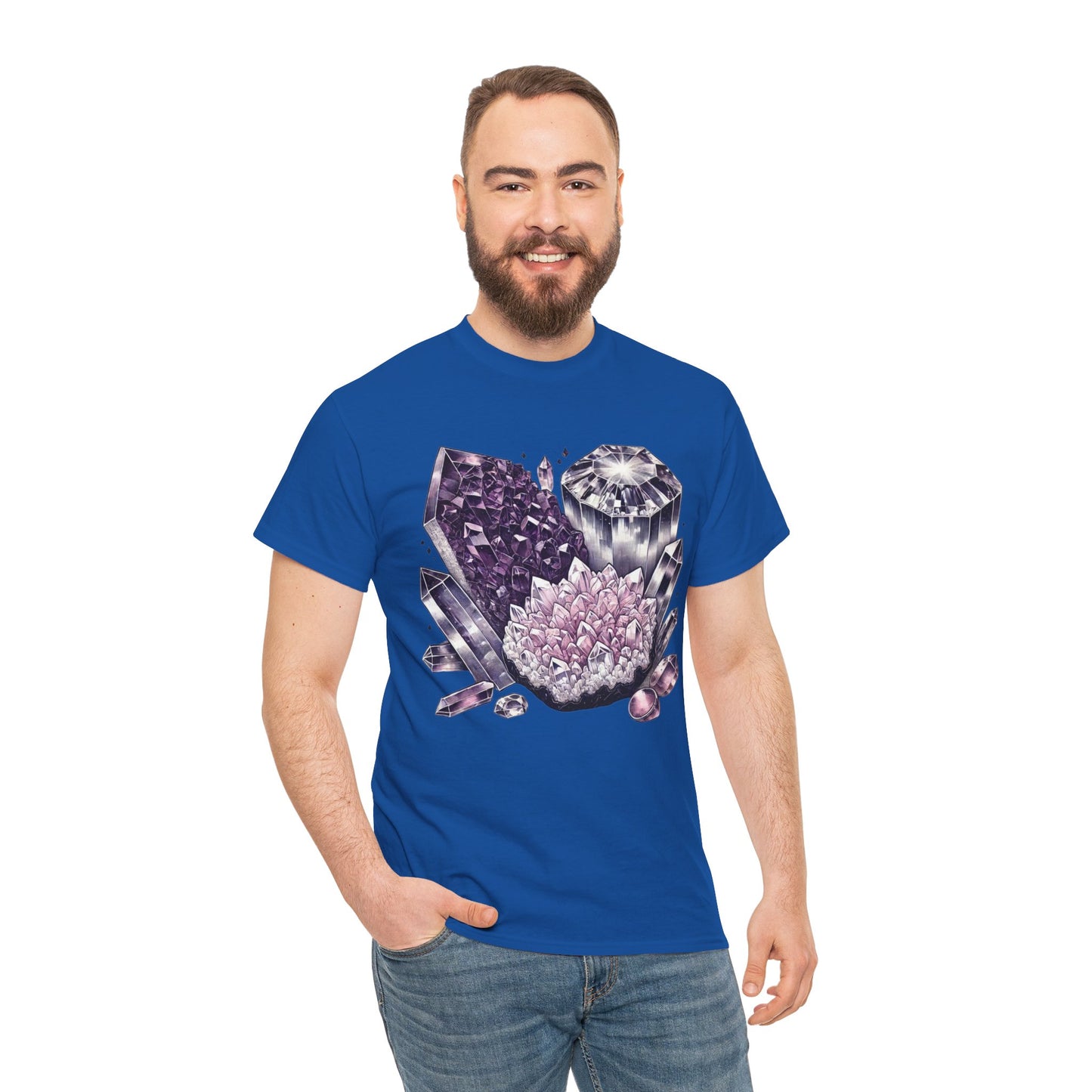 Enchanted crystals T-shirt, Crystals, crystal t-shirt, crystal healing, Unisex Heavy Cotton Tee