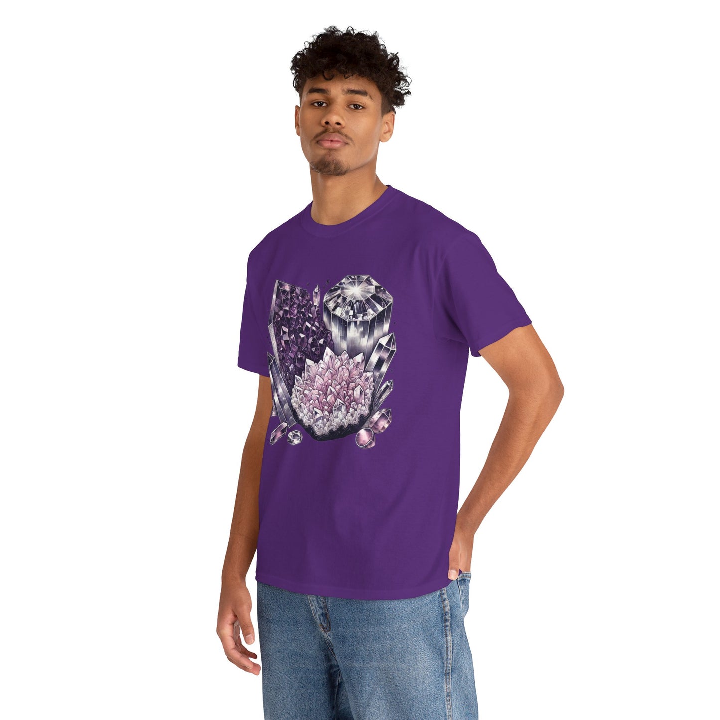 Enchanted crystals T-shirt, Crystals, crystal t-shirt, crystal healing, Unisex Heavy Cotton Tee
