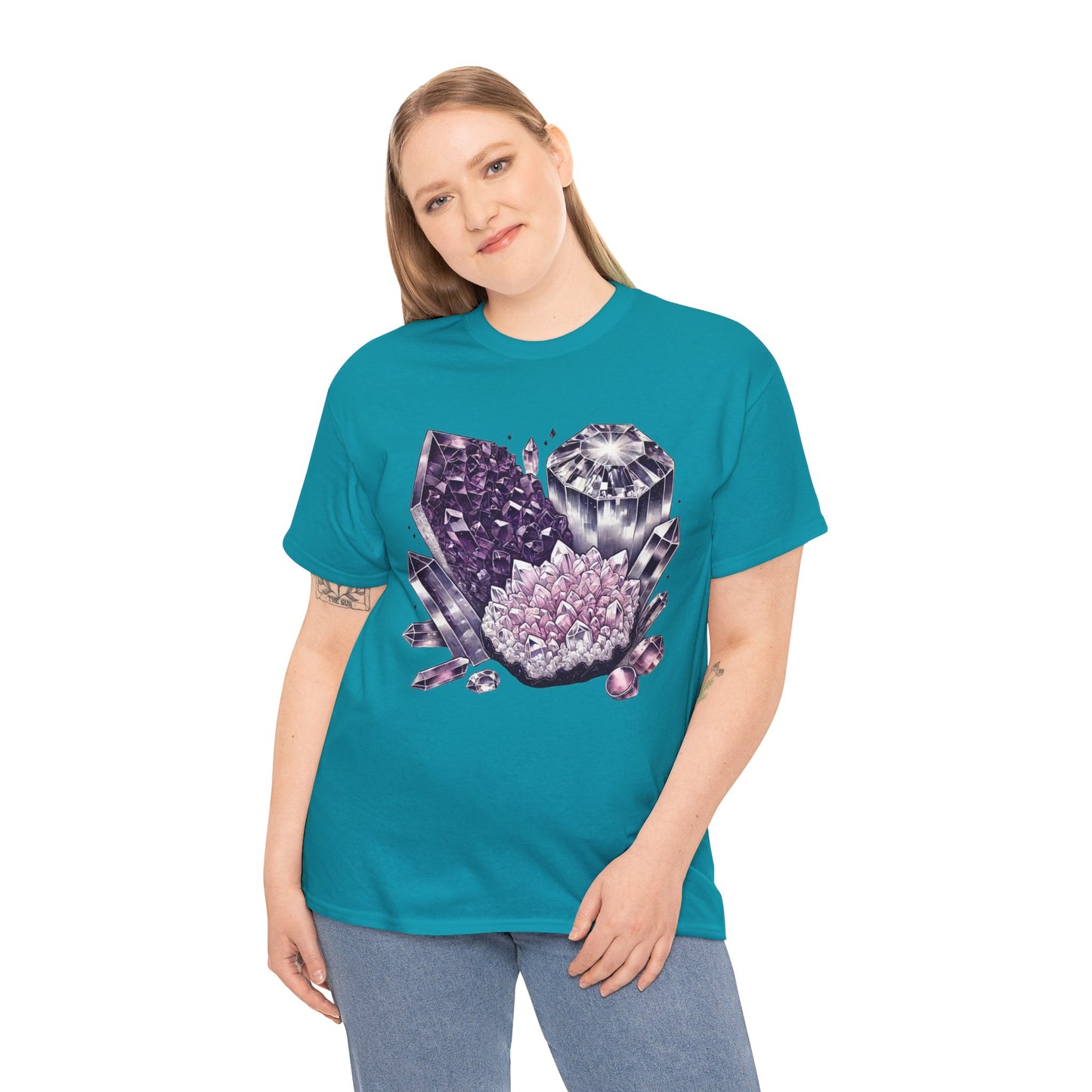 Enchanted crystals T-shirt, Crystals, crystal t-shirt, crystal healing, Unisex Heavy Cotton Tee