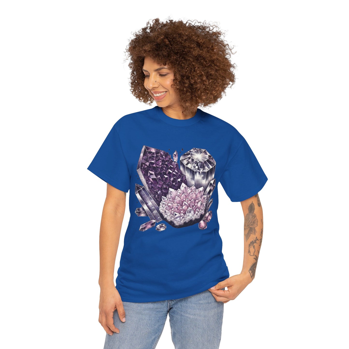 Enchanted crystals T-shirt, Crystals, crystal t-shirt, crystal healing, Unisex Heavy Cotton Tee