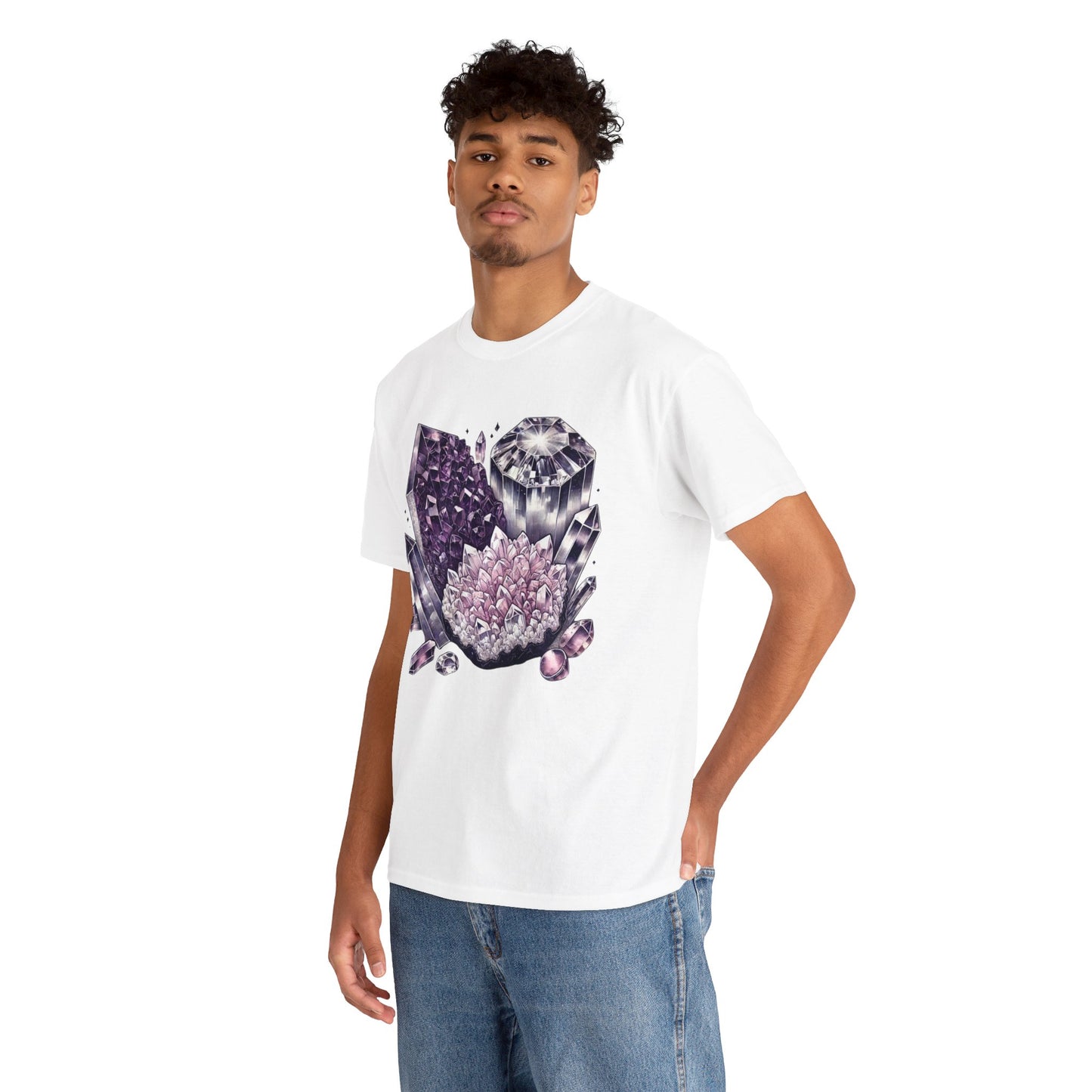 Enchanted crystals T-shirt, Crystals, crystal t-shirt, crystal healing, Unisex Heavy Cotton Tee