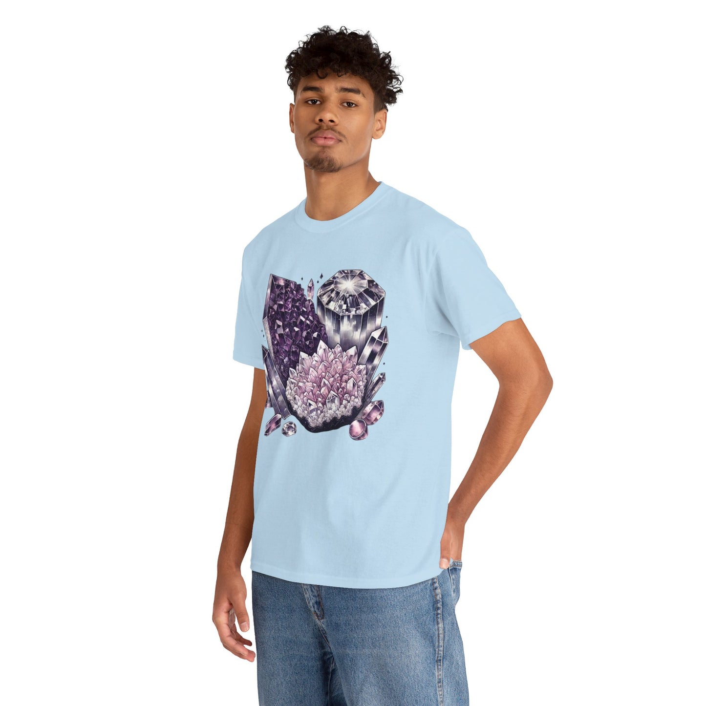 Enchanted crystals T-shirt, Crystals, crystal t-shirt, crystal healing, Unisex Heavy Cotton Tee