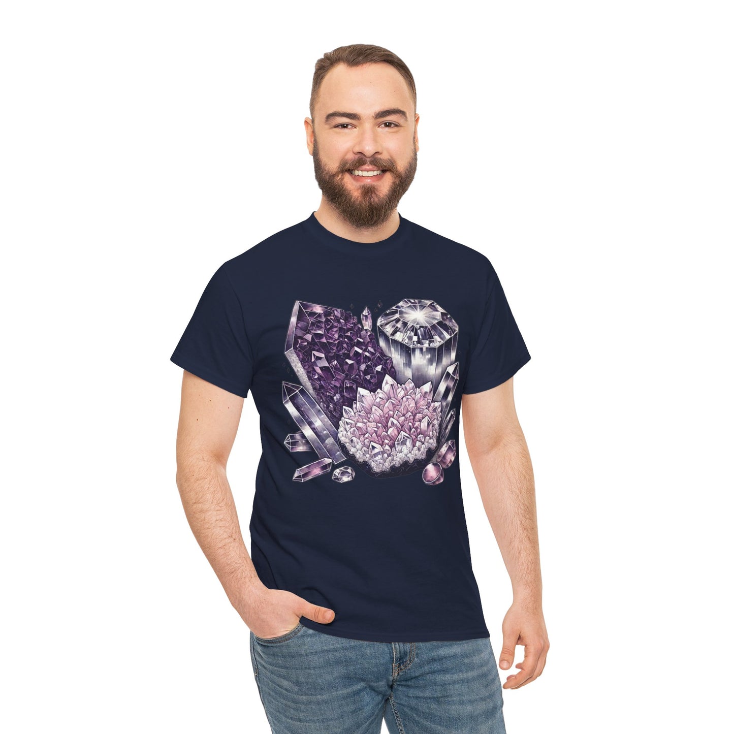 Enchanted crystals T-shirt, Crystals, crystal t-shirt, crystal healing, Unisex Heavy Cotton Tee