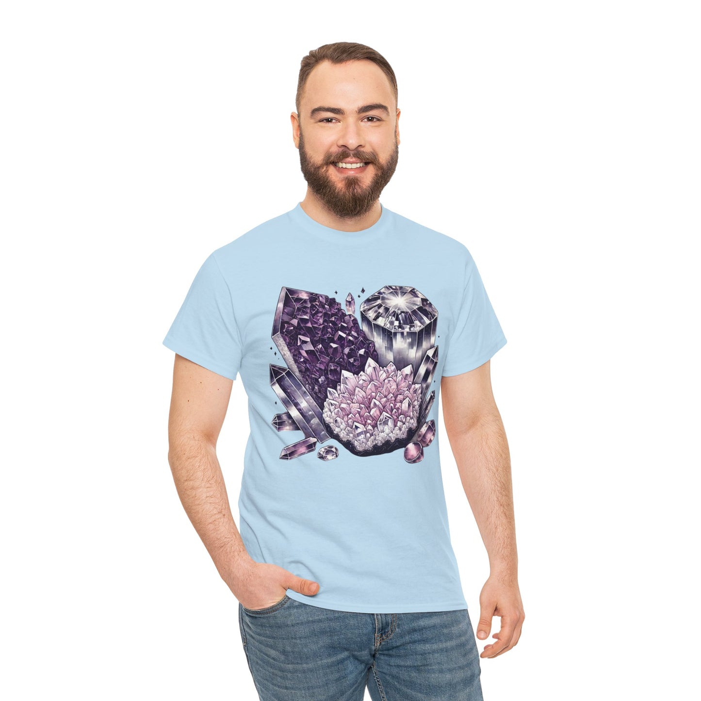 Enchanted crystals T-shirt, Crystals, crystal t-shirt, crystal healing, Unisex Heavy Cotton Tee