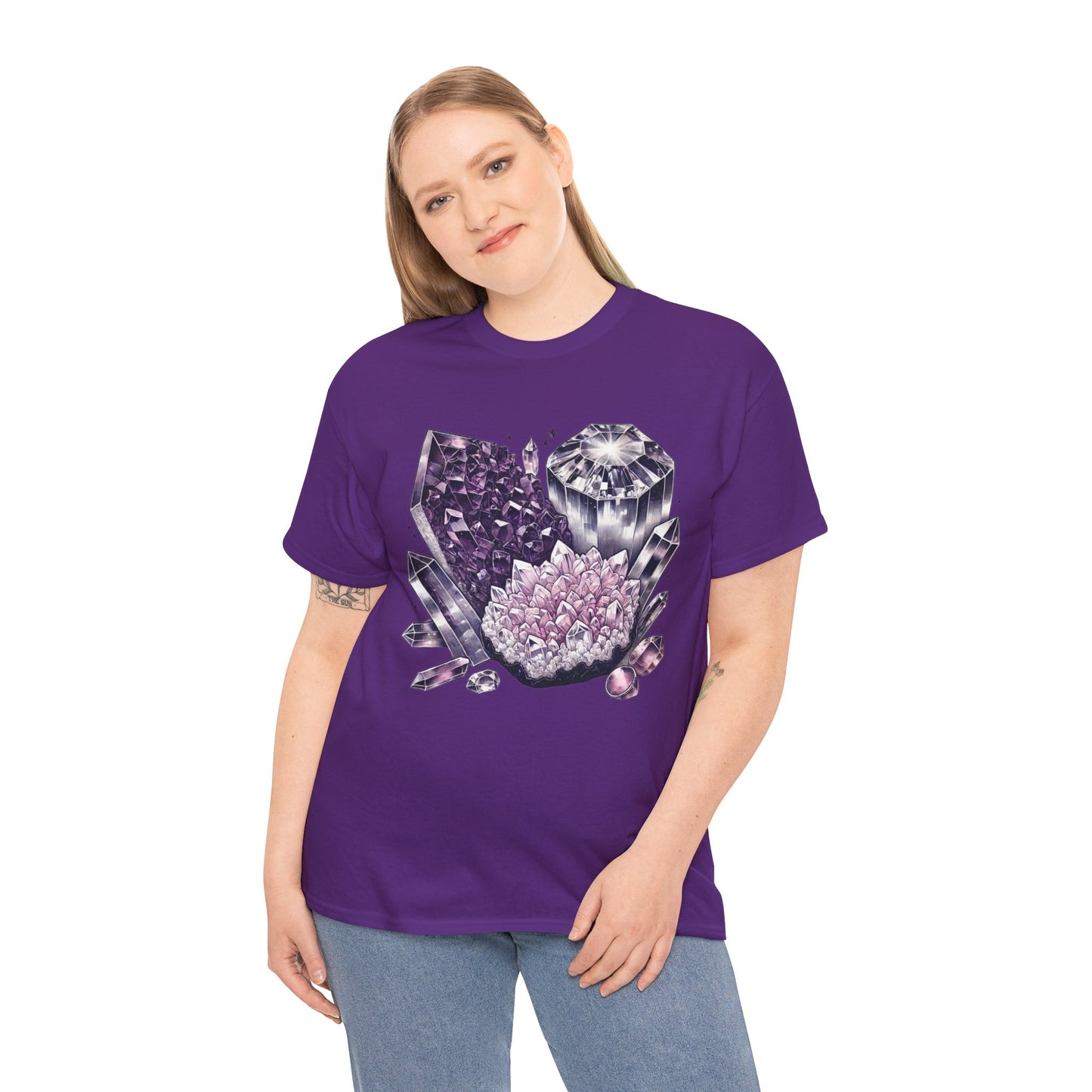 Enchanted crystals T-shirt, Crystals, crystal t-shirt, crystal healing, Unisex Heavy Cotton Tee