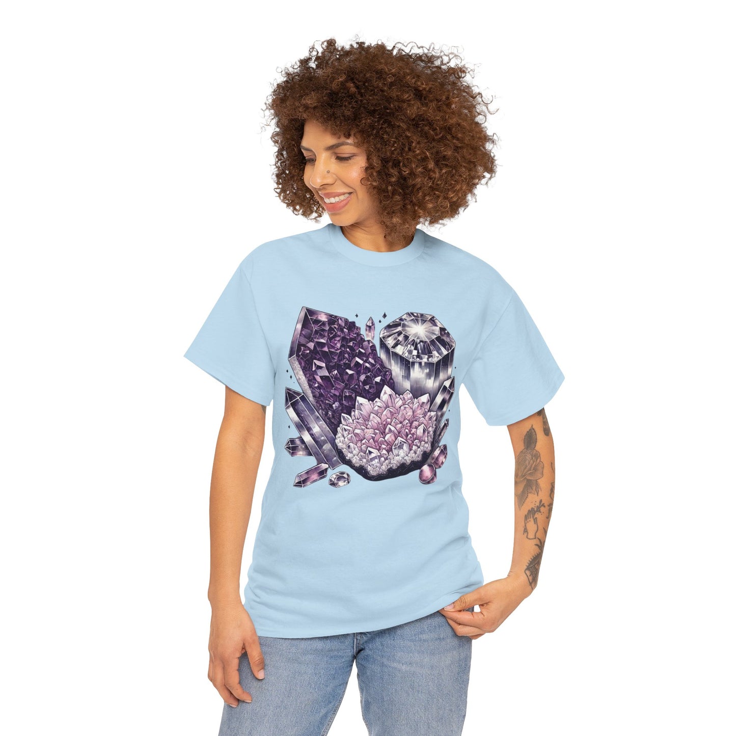 Enchanted crystals T-shirt, Crystals, crystal t-shirt, crystal healing, Unisex Heavy Cotton Tee