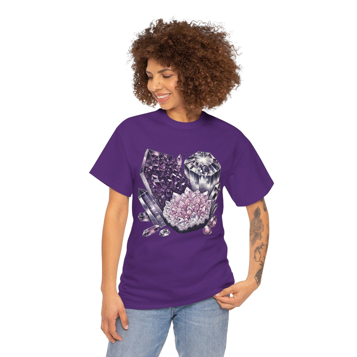 Enchanted crystals T-shirt, Crystals, crystal t-shirt, crystal healing, Unisex Heavy Cotton Tee