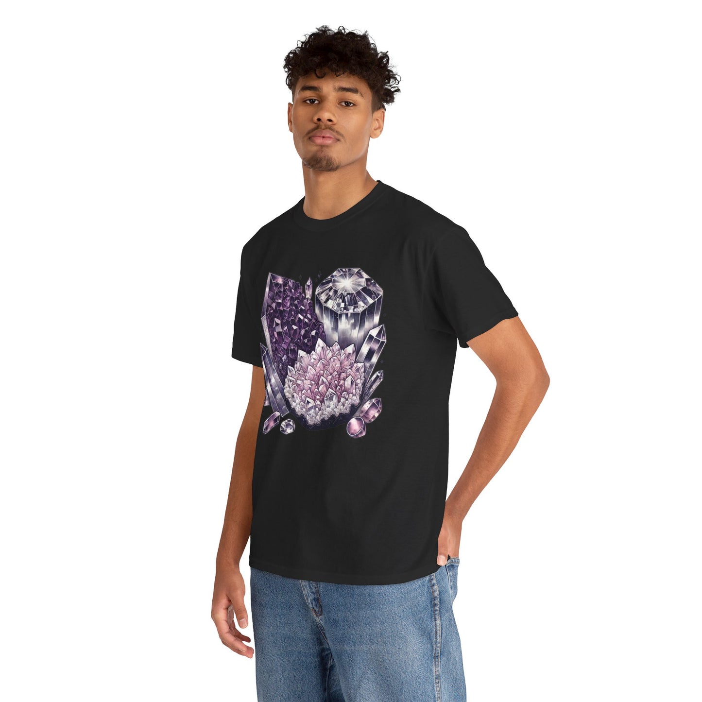 Enchanted crystals T-shirt, Crystals, crystal t-shirt, crystal healing, Unisex Heavy Cotton Tee