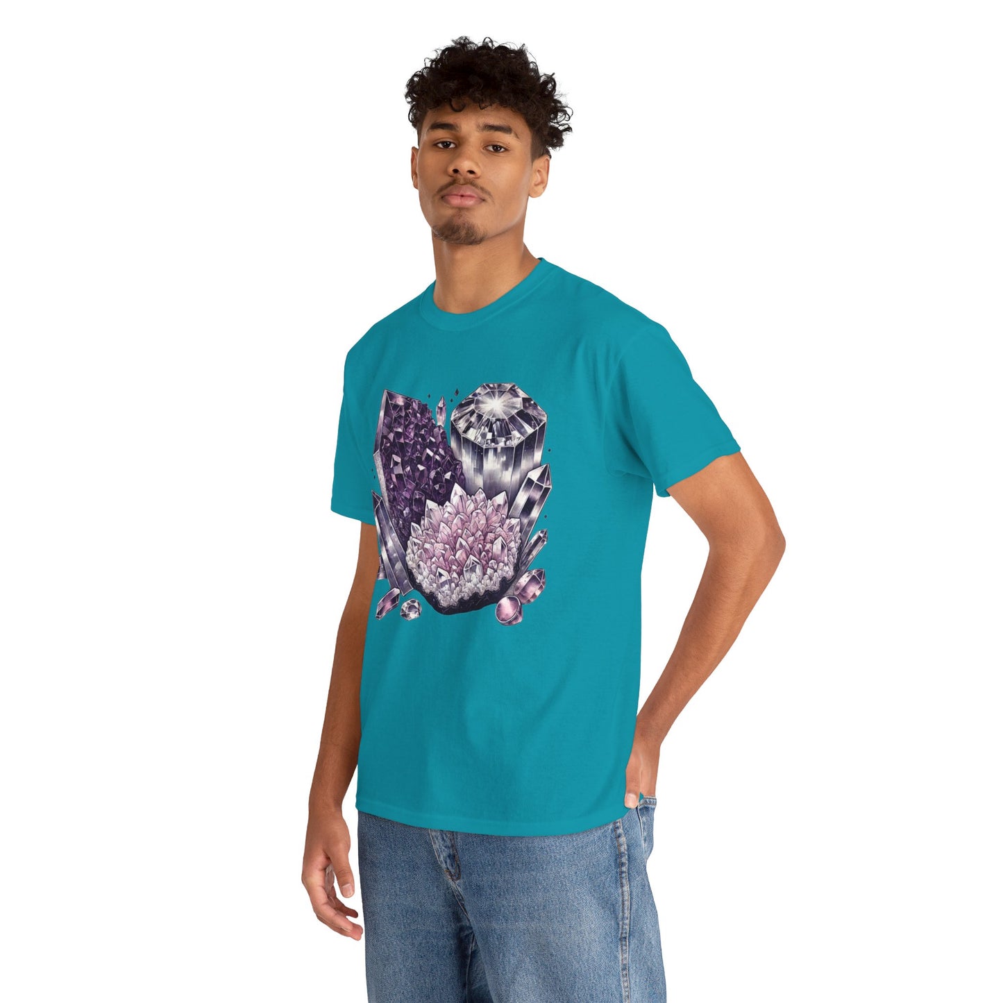 Enchanted crystals T-shirt, Crystals, crystal t-shirt, crystal healing, Unisex Heavy Cotton Tee
