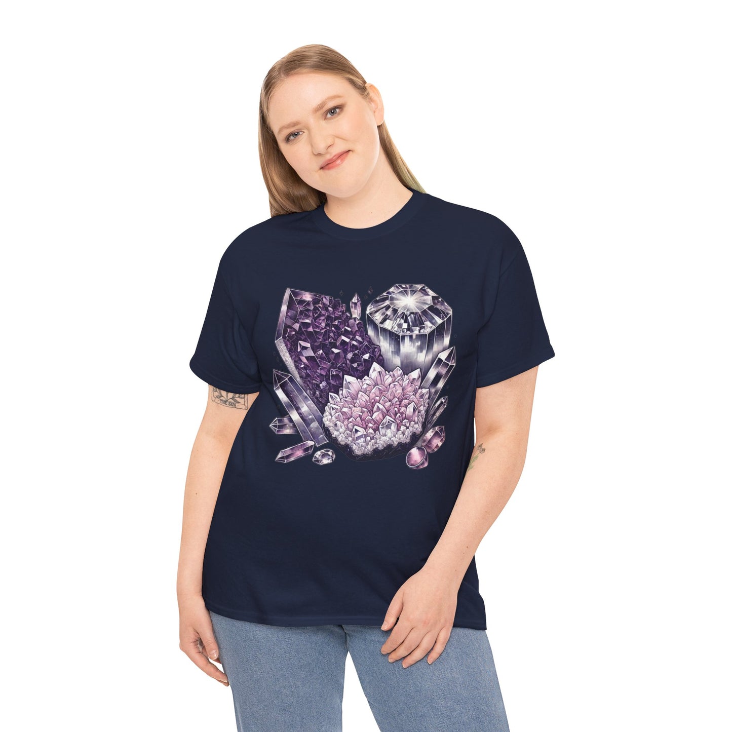 Enchanted crystals T-shirt, Crystals, crystal t-shirt, crystal healing, Unisex Heavy Cotton Tee