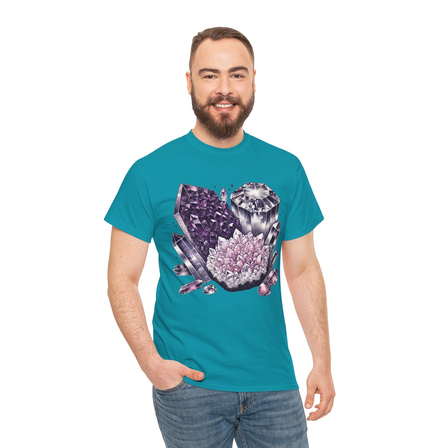 Enchanted crystals T-shirt, Crystals, crystal t-shirt, crystal healing, Unisex Heavy Cotton Tee