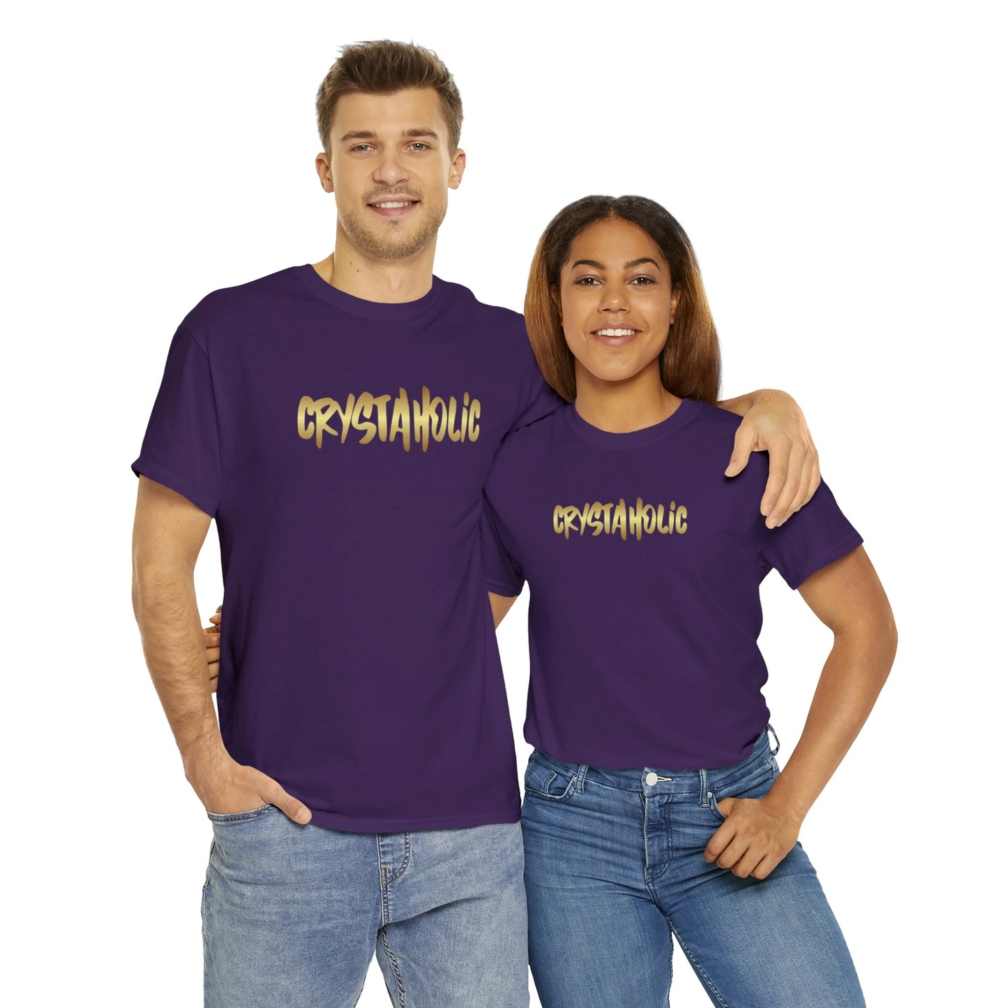 Crystaholic Unisex Heavy Cotton Tee Daddy N Daughter Gemstones