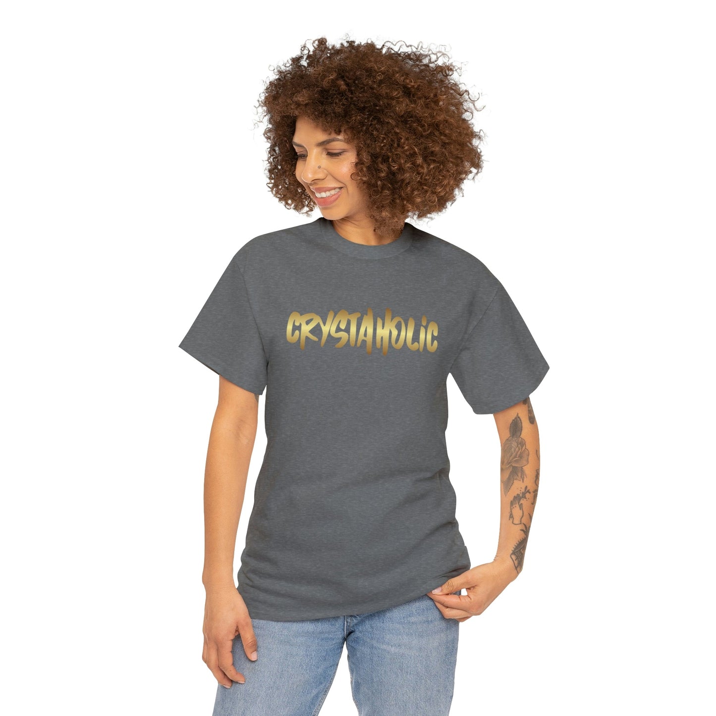 Crystaholic Unisex Heavy Cotton Tee Daddy N Daughter Gemstones