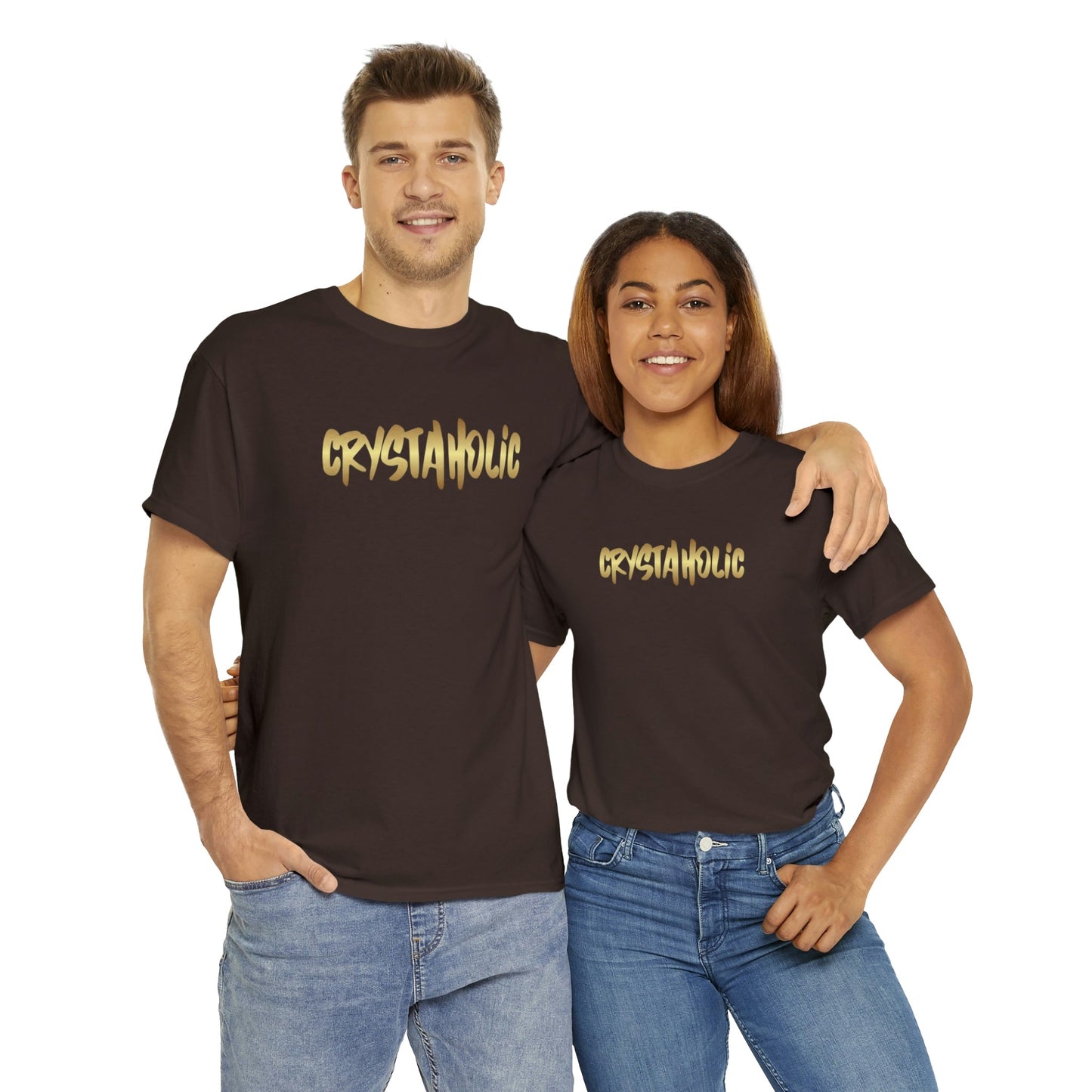 Crystaholic Unisex Heavy Cotton Tee Daddy N Daughter Gemstones
