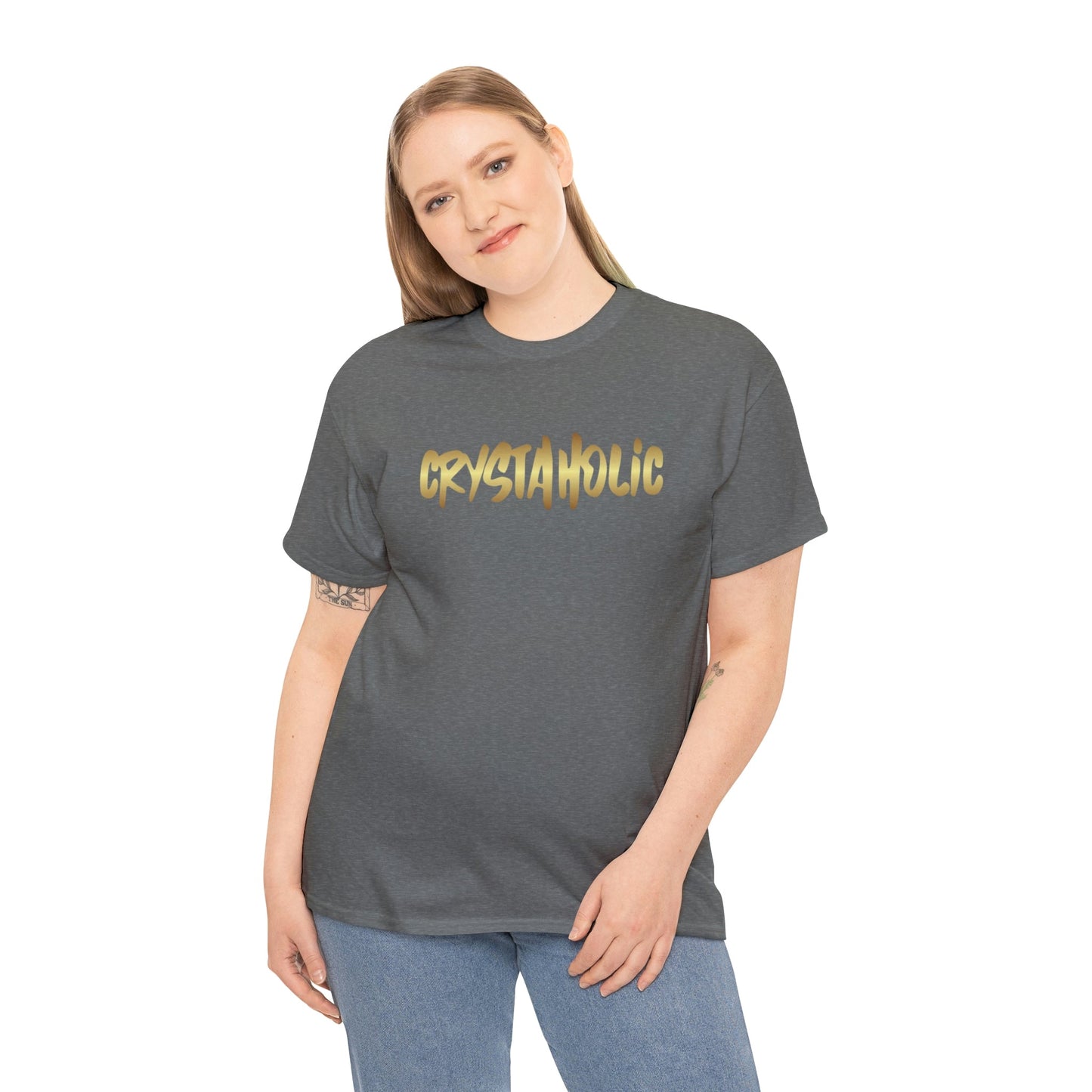 Crystaholic Unisex Heavy Cotton Tee Daddy N Daughter Gemstones