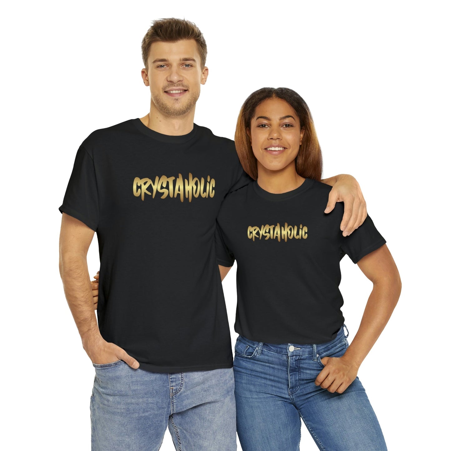 Crystaholic Unisex Heavy Cotton Tee Daddy N Daughter Gemstones