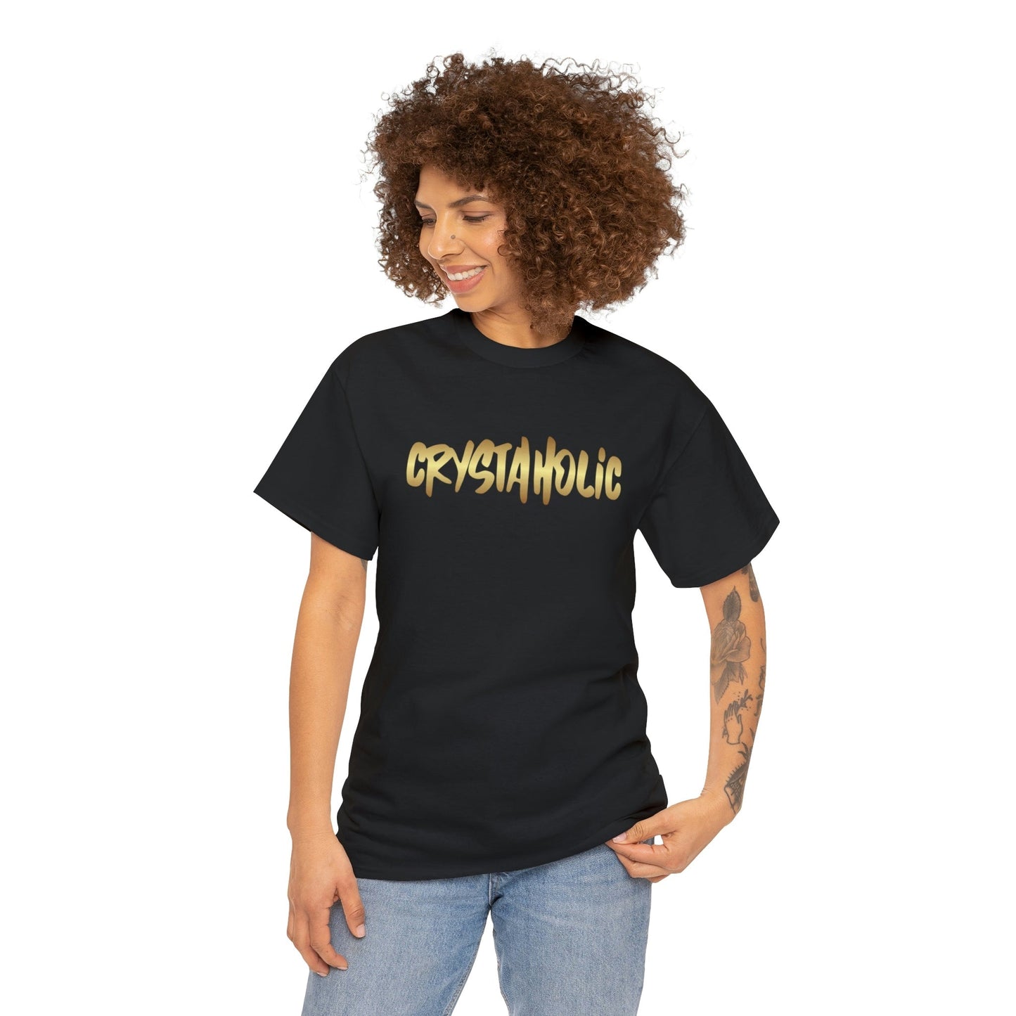 Crystaholic Unisex Heavy Cotton Tee Daddy N Daughter Gemstones
