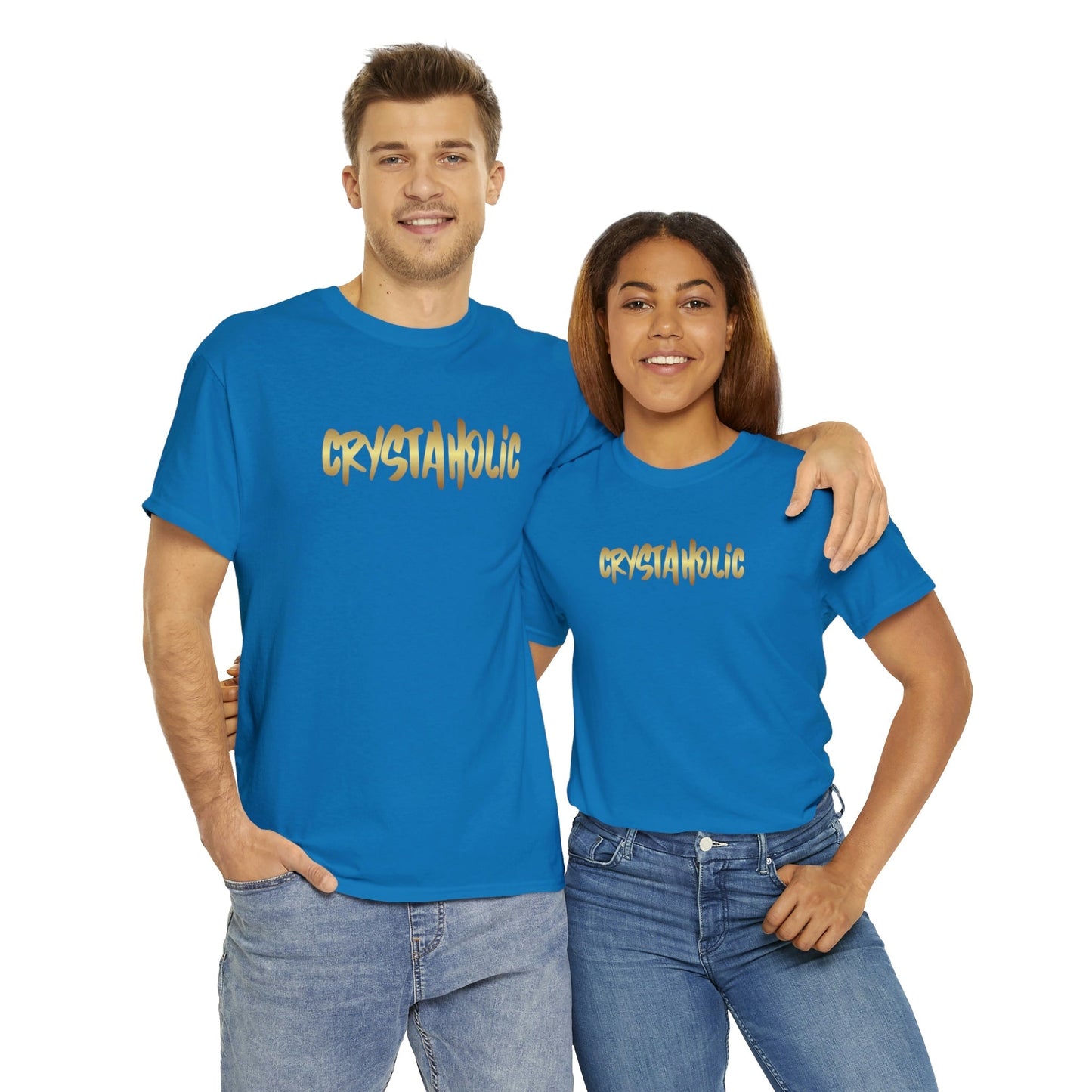 Crystaholic Unisex Heavy Cotton Tee Daddy N Daughter Gemstones