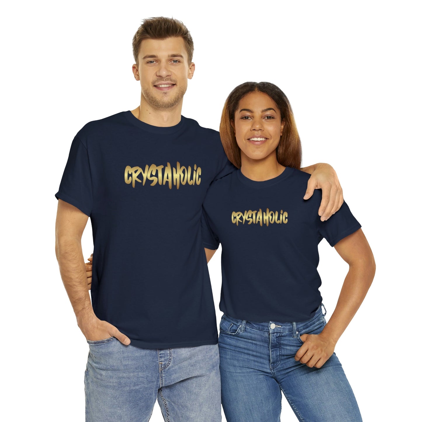 Crystaholic Unisex Heavy Cotton Tee Daddy N Daughter Gemstones