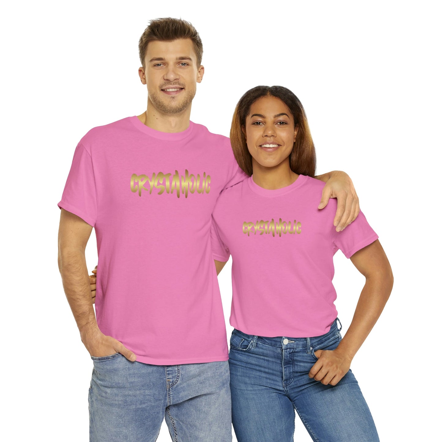 Crystaholic Unisex Heavy Cotton Tee Daddy N Daughter Gemstones