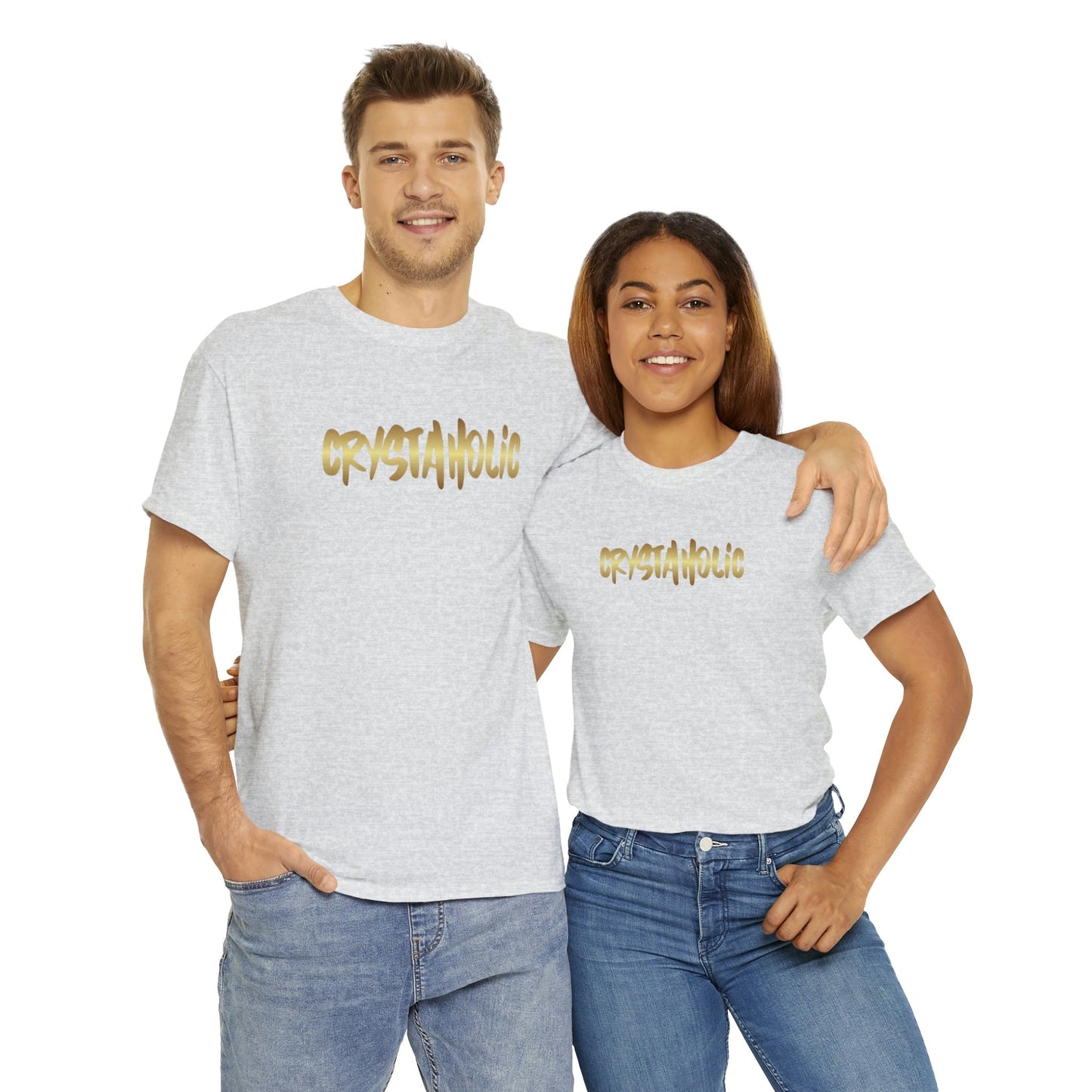 Crystaholic Unisex Heavy Cotton Tee Daddy N Daughter Gemstones
