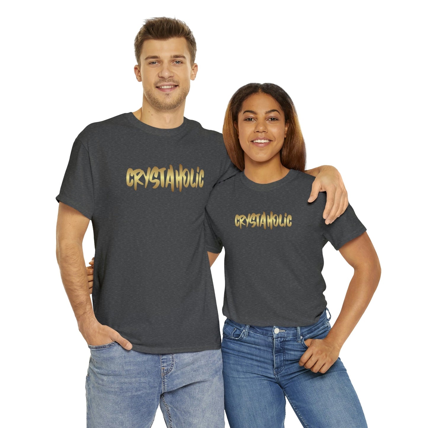 Crystaholic Unisex Heavy Cotton Tee Daddy N Daughter Gemstones