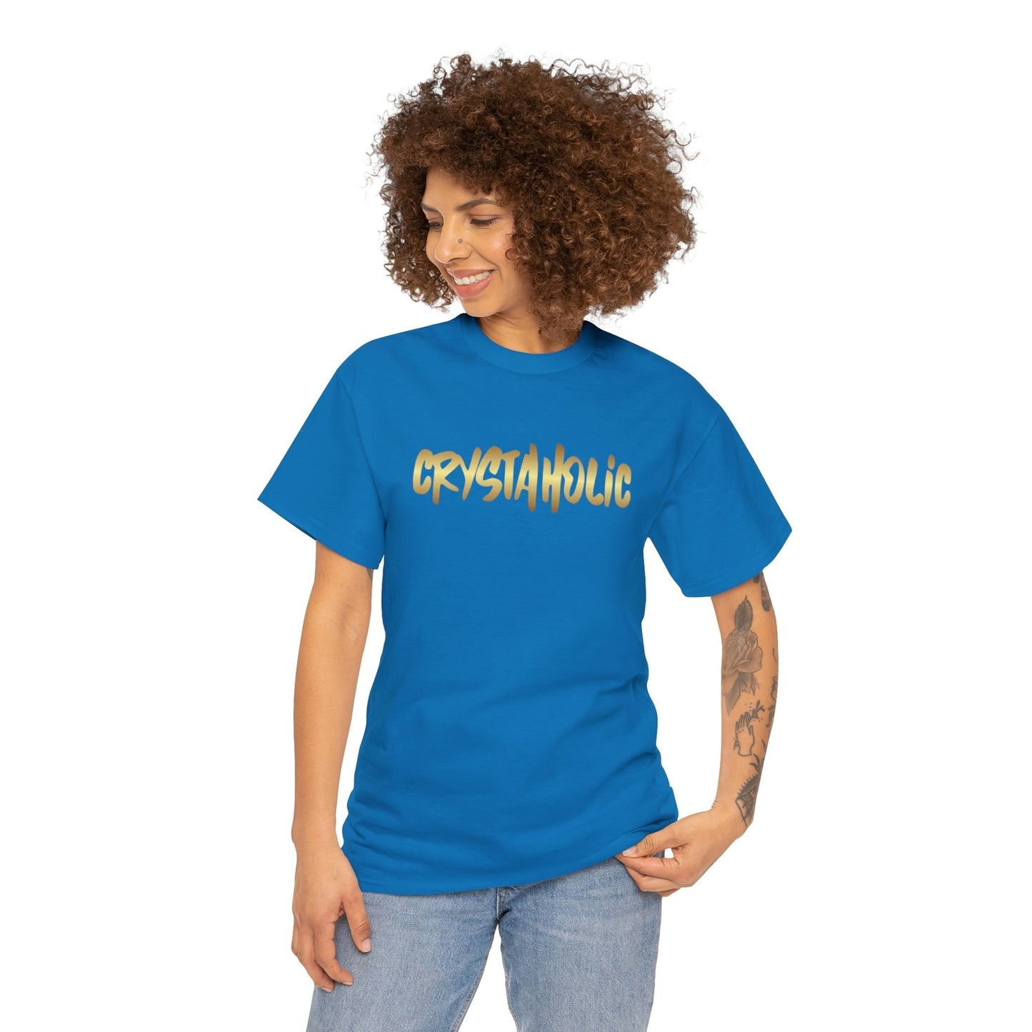 Crystaholic Unisex Heavy Cotton Tee Daddy N Daughter Gemstones