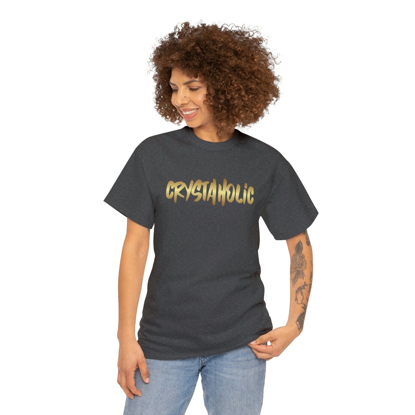 Crystaholic Unisex Heavy Cotton Tee Daddy N Daughter Gemstones