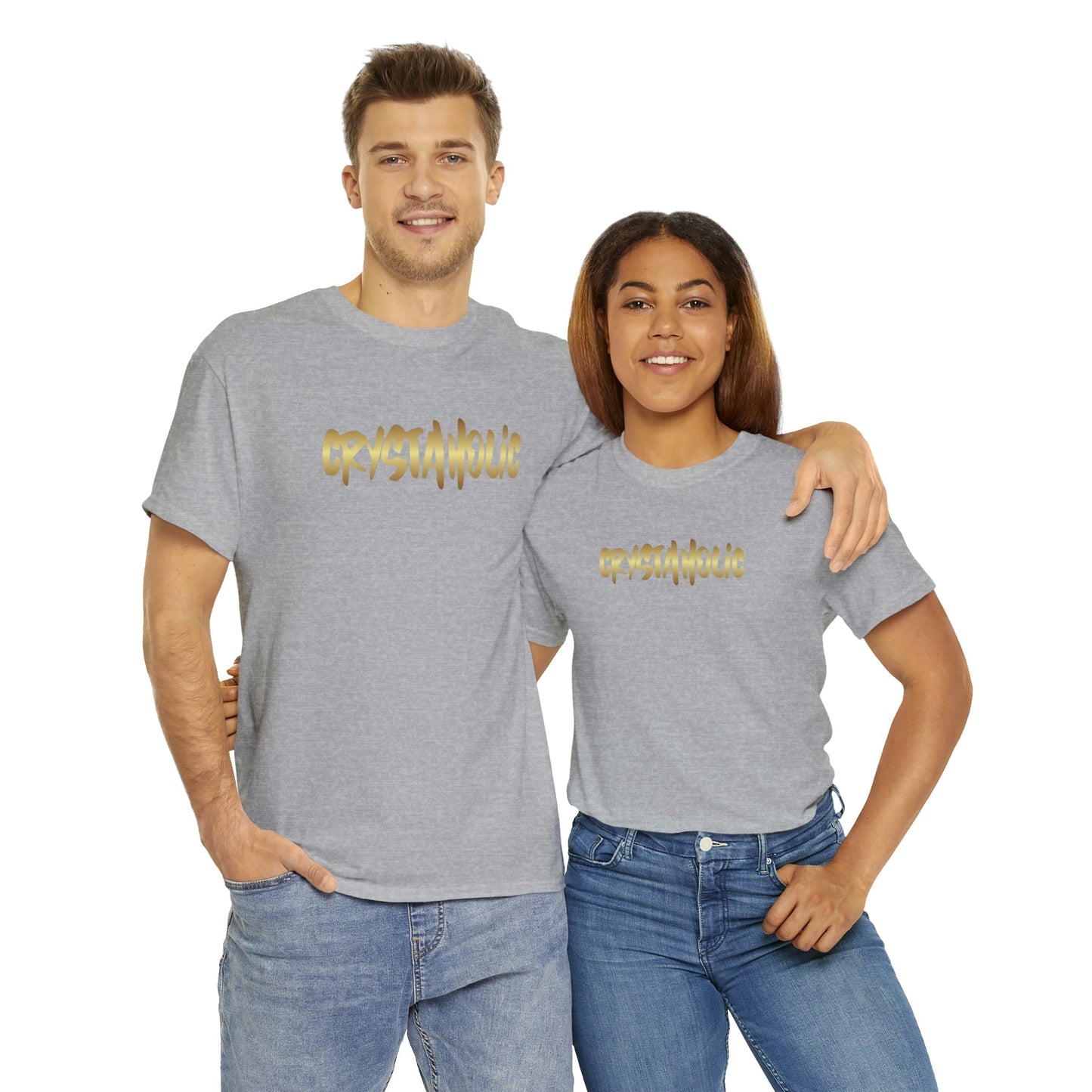 Crystaholic Unisex Heavy Cotton Tee Daddy N Daughter Gemstones