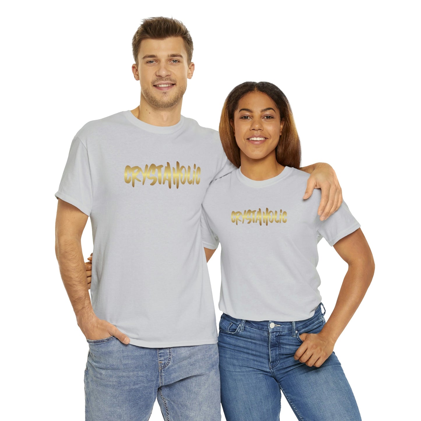 Crystaholic Unisex Heavy Cotton Tee Daddy N Daughter Gemstones