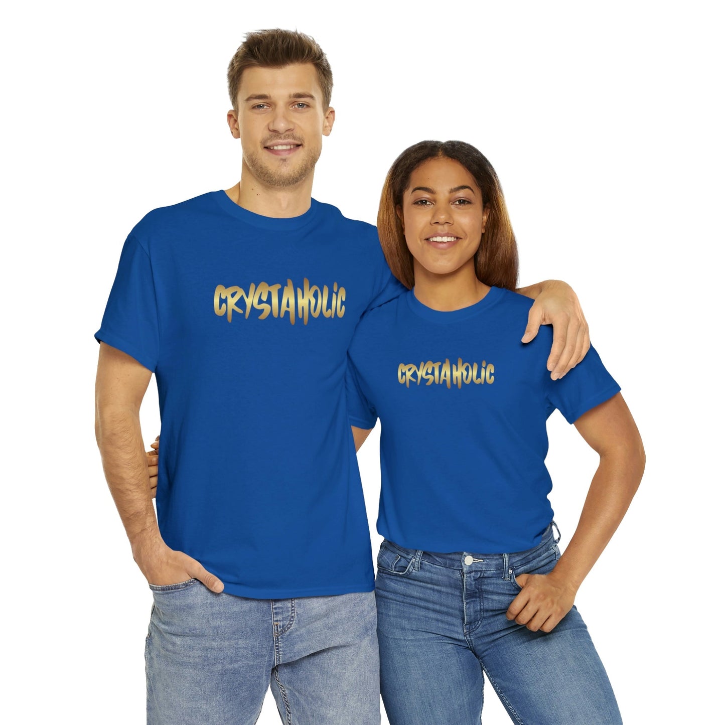 Crystaholic Unisex Heavy Cotton Tee Daddy N Daughter Gemstones