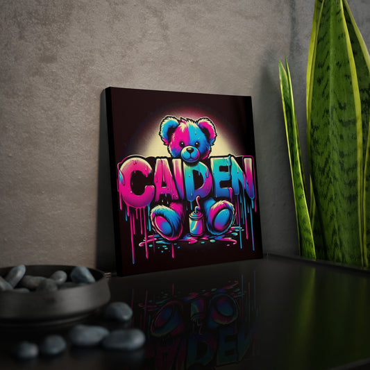 Caiden tye dye art Canvas Photo Tile