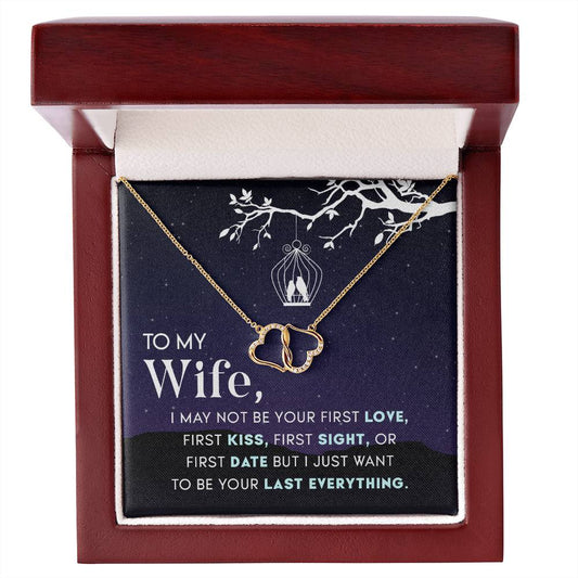 10k gold diamond Everlasting Love necklace for wife Daddy N Daughter Gemstones 