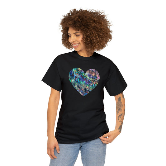 Abalone heart abalone shell art, love abalone, Heavy Cotton Tee Daddy N Daughter Gemstones 