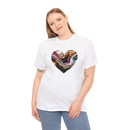 Agate love crystals agate art, crystals, crystal art, crystal shirt,  Heavy Cotton Tee Daddy N Daughter Gemstones 
