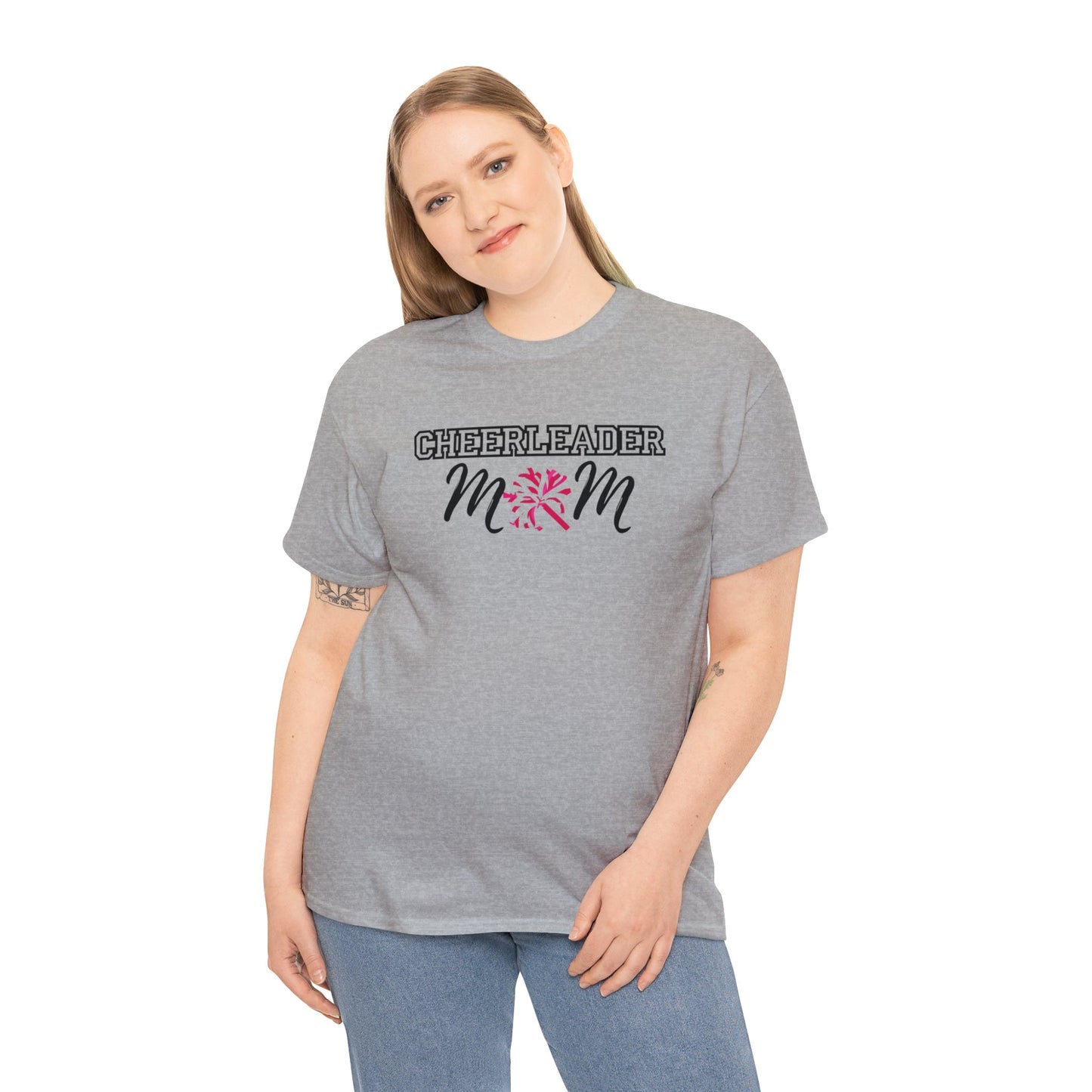 Cheerleader mom, Cheerleader, mom shirt, mothers day, sports shirt, mom, mama shirt, Cheerleader shirt, mama, mom t-shirt, t-shirt,Heavy Cotton Tee Daddy N Daughter Gemstones 