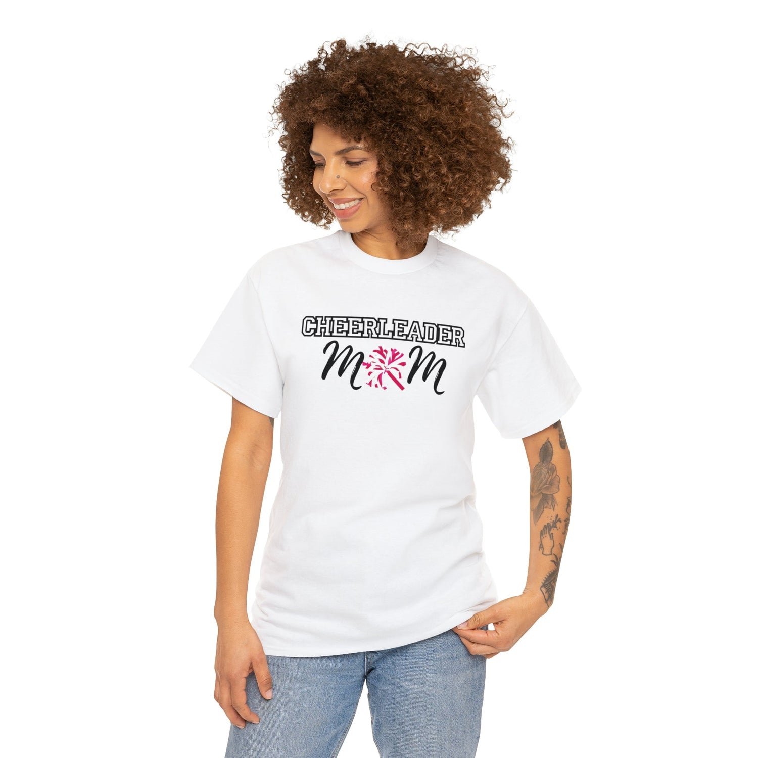 Cheerleader mom, Cheerleader, mom shirt, mothers day, sports shirt, mom, mama shirt, Cheerleader shirt, mama, mom t-shirt, t-shirt,Heavy Cotton Tee Daddy N Daughter Gemstones 