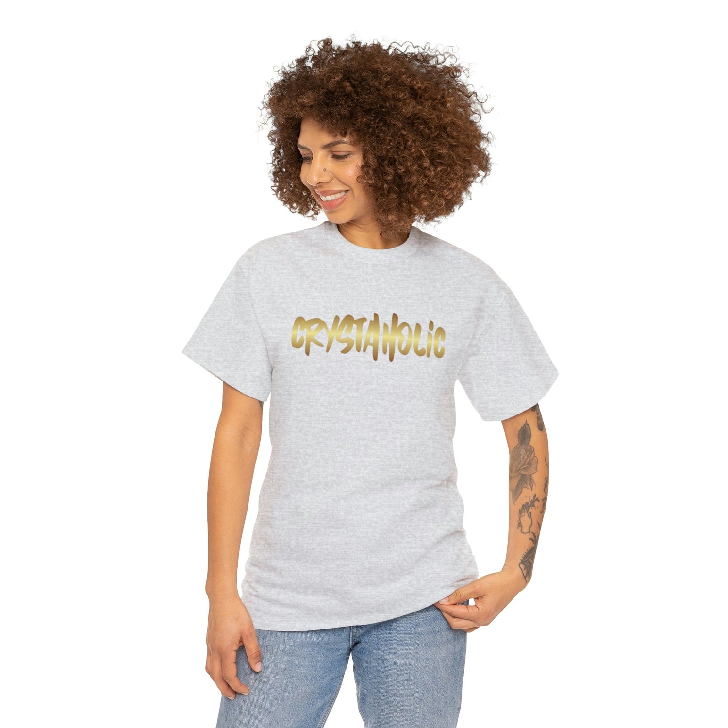 Crystaholic Unisex Heavy Cotton Tee Daddy N Daughter Gemstones 