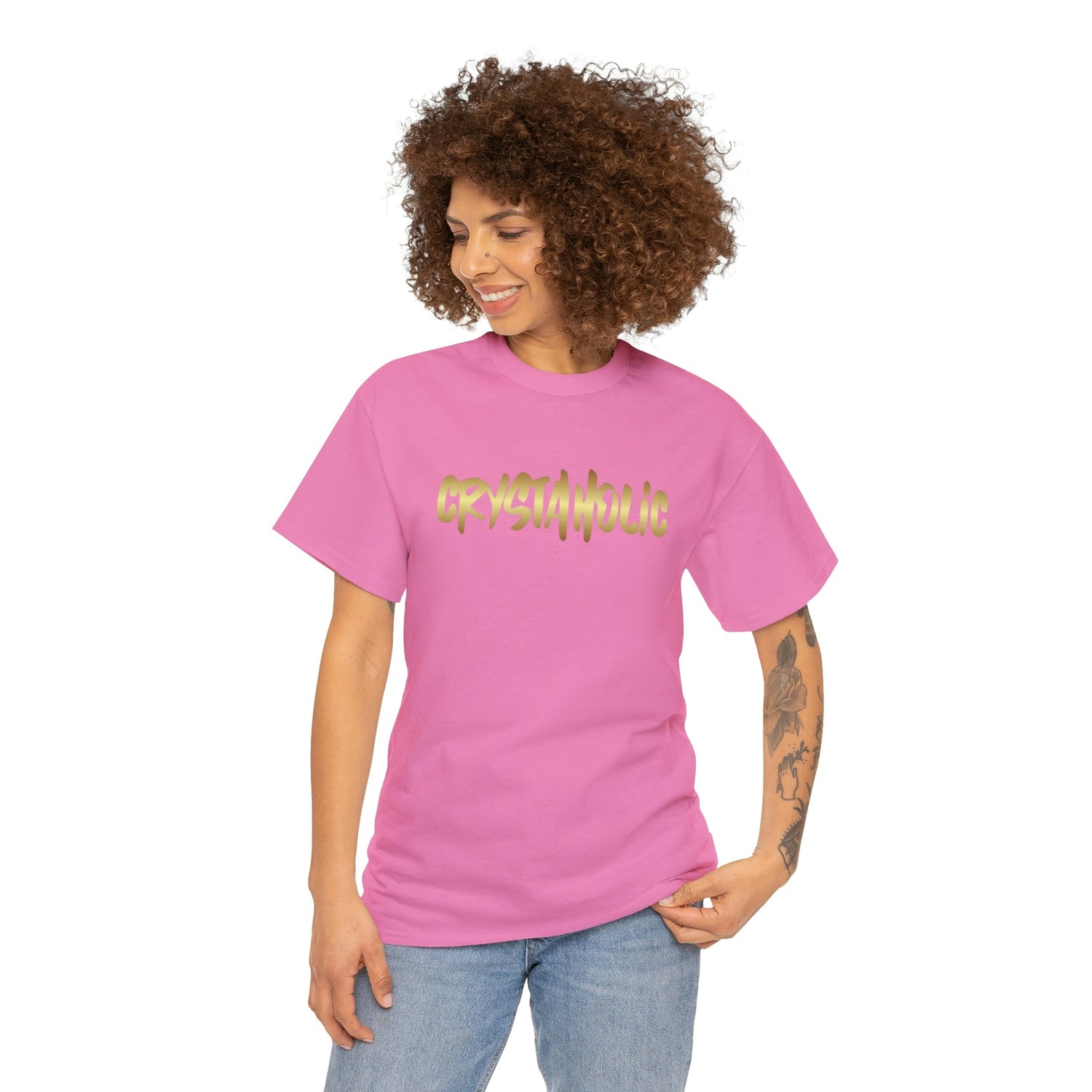 Crystaholic Unisex Heavy Cotton Tee Daddy N Daughter Gemstones 