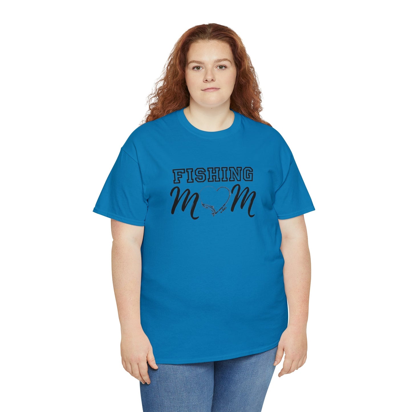 Fishing mom, fishing, mom shirt, mothers day, sports shirt, mom, mama shirt, fishing shirt, mama, mom t-shirt, t-shirt,Heavy Cotton Tee Daddy N Daughter Gemstones 