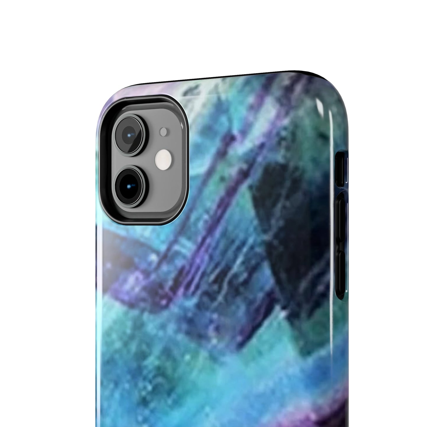 Fluorite phone case, Fluorite art, crystal art, rainbow Fluorite, crystalphone case, Tough Phone Cases Daddy N Daughter Gemstones 