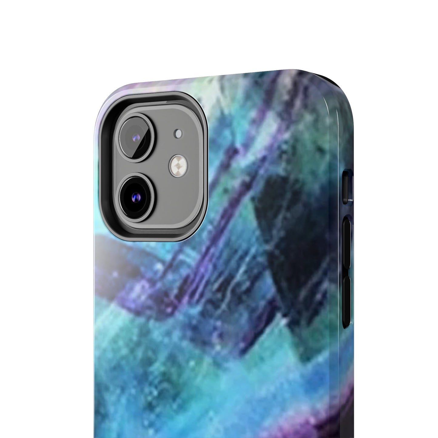 Fluorite phone case, Fluorite art, crystal art, rainbow Fluorite, crystalphone case, Tough Phone Cases Daddy N Daughter Gemstones 