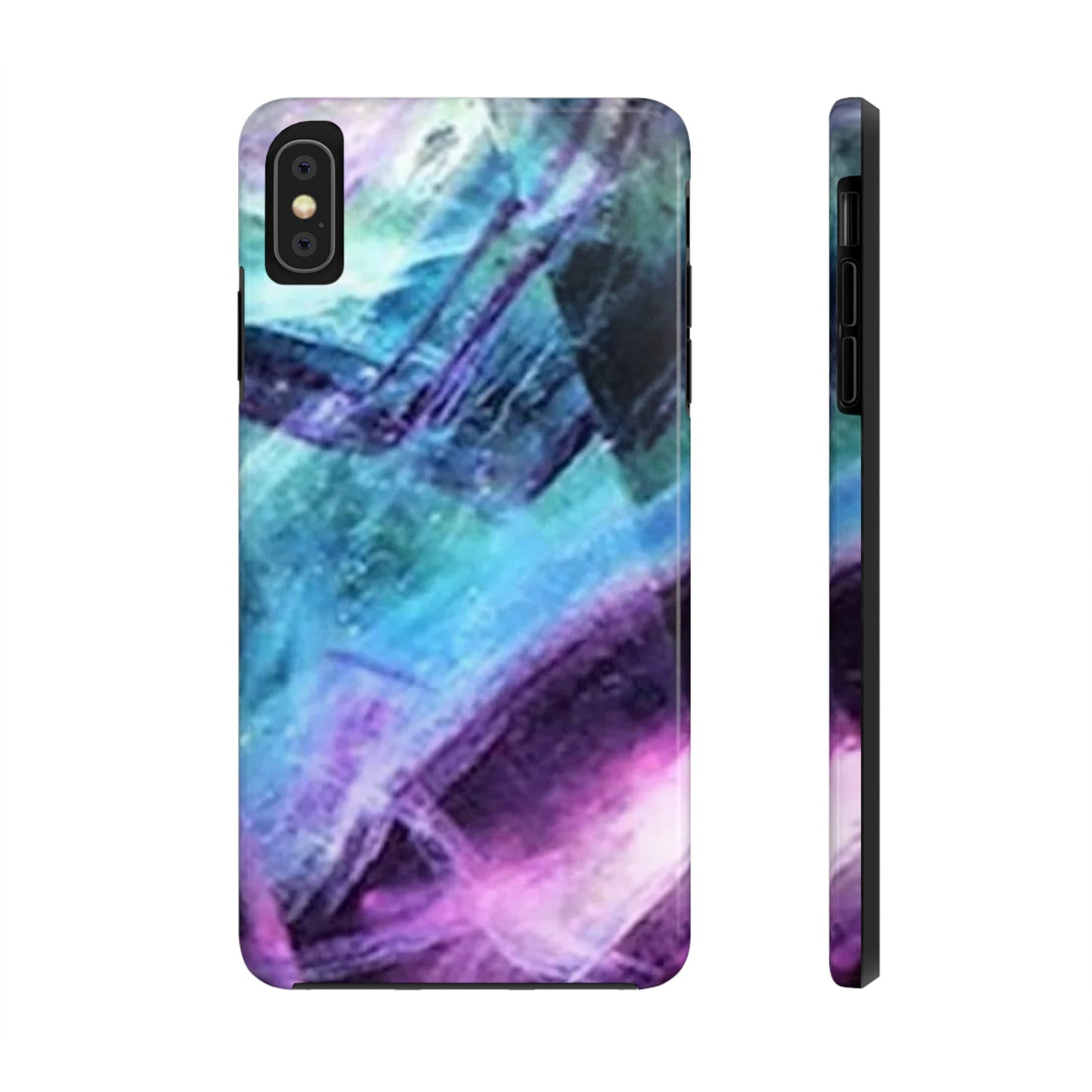 Fluorite phone case, Fluorite art, crystal art, rainbow Fluorite, crystalphone case, Tough Phone Cases Daddy N Daughter Gemstones 